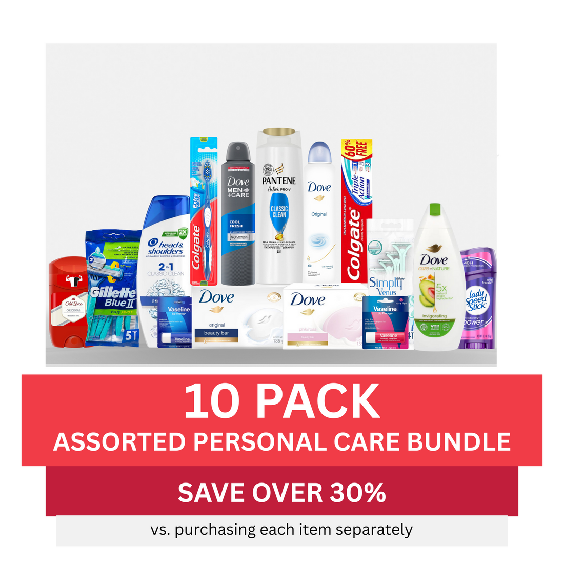 Save Time and Money with Our 10-Pack Personal Care Bundle